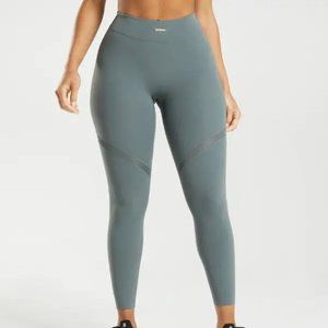 Gymshark Whitney Simmons V3 Mesh Leggings in color Eucalyptus size Medium
